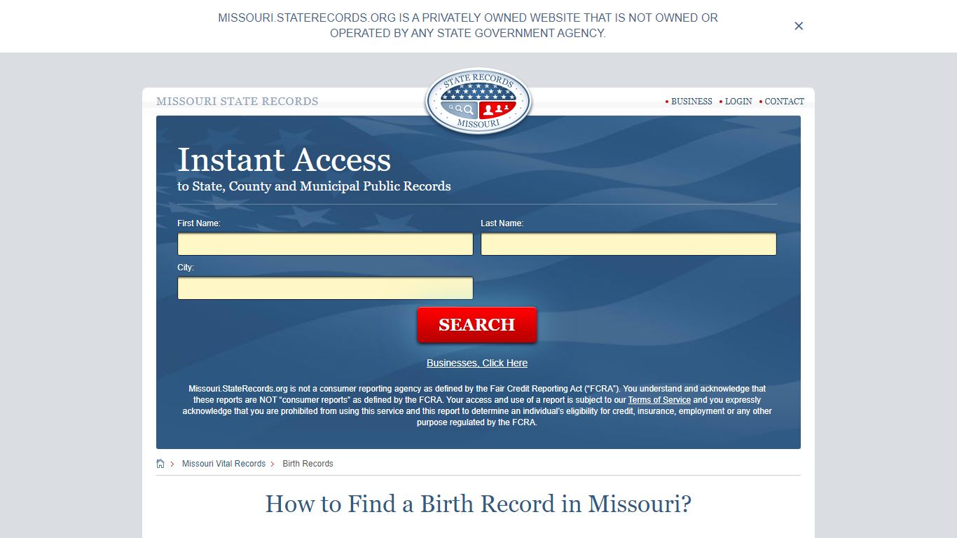 How to Find a Birth Record in Missouri? - State Records